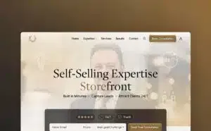 AI website builder from WP Support Lab creating a self-selling expertise storefront