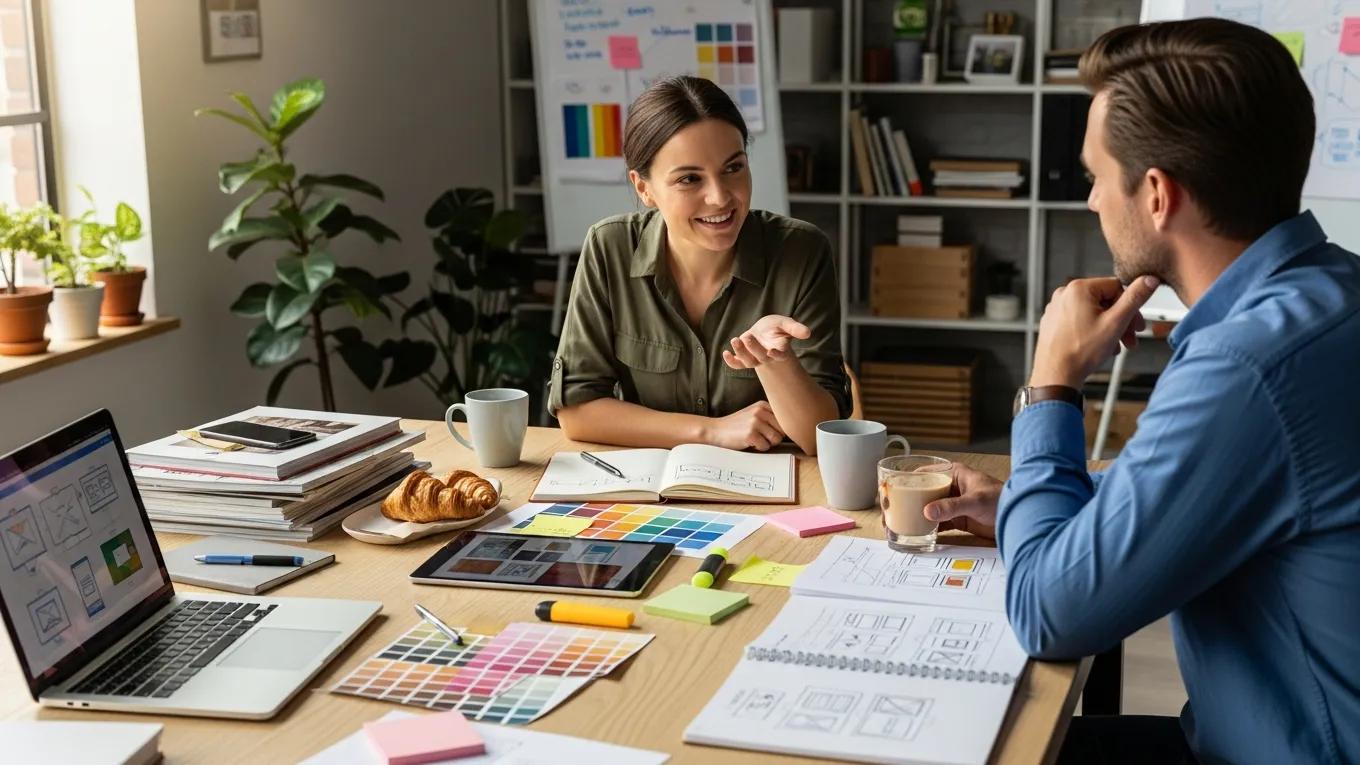 WordPress Design Questionnaire: 25 Essential Questions 1 Client discovery meeting with designer discussing design brief and project goals