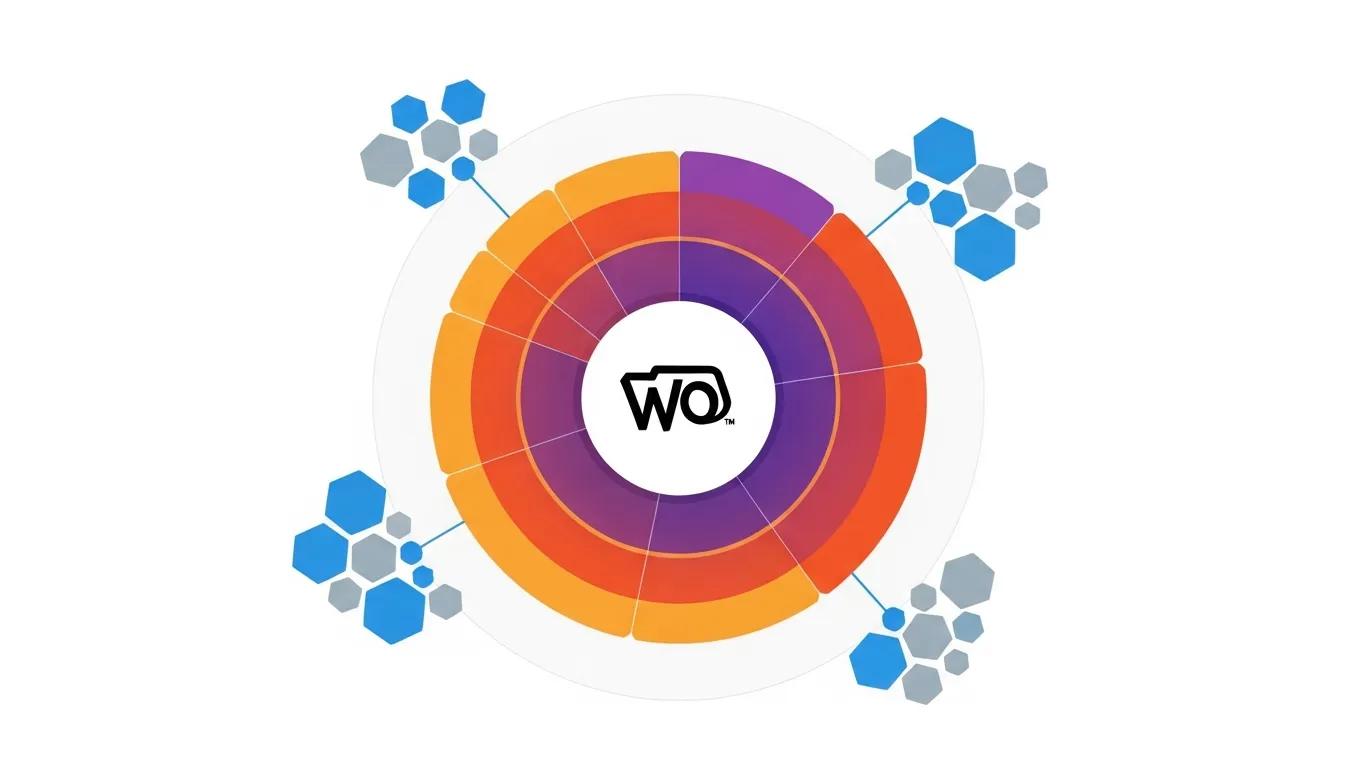 WordPress Statistics: 25+ Essential Stats 2 Data visualization of WooCommerce's market share in the ecommerce landscape, highlighting its significance