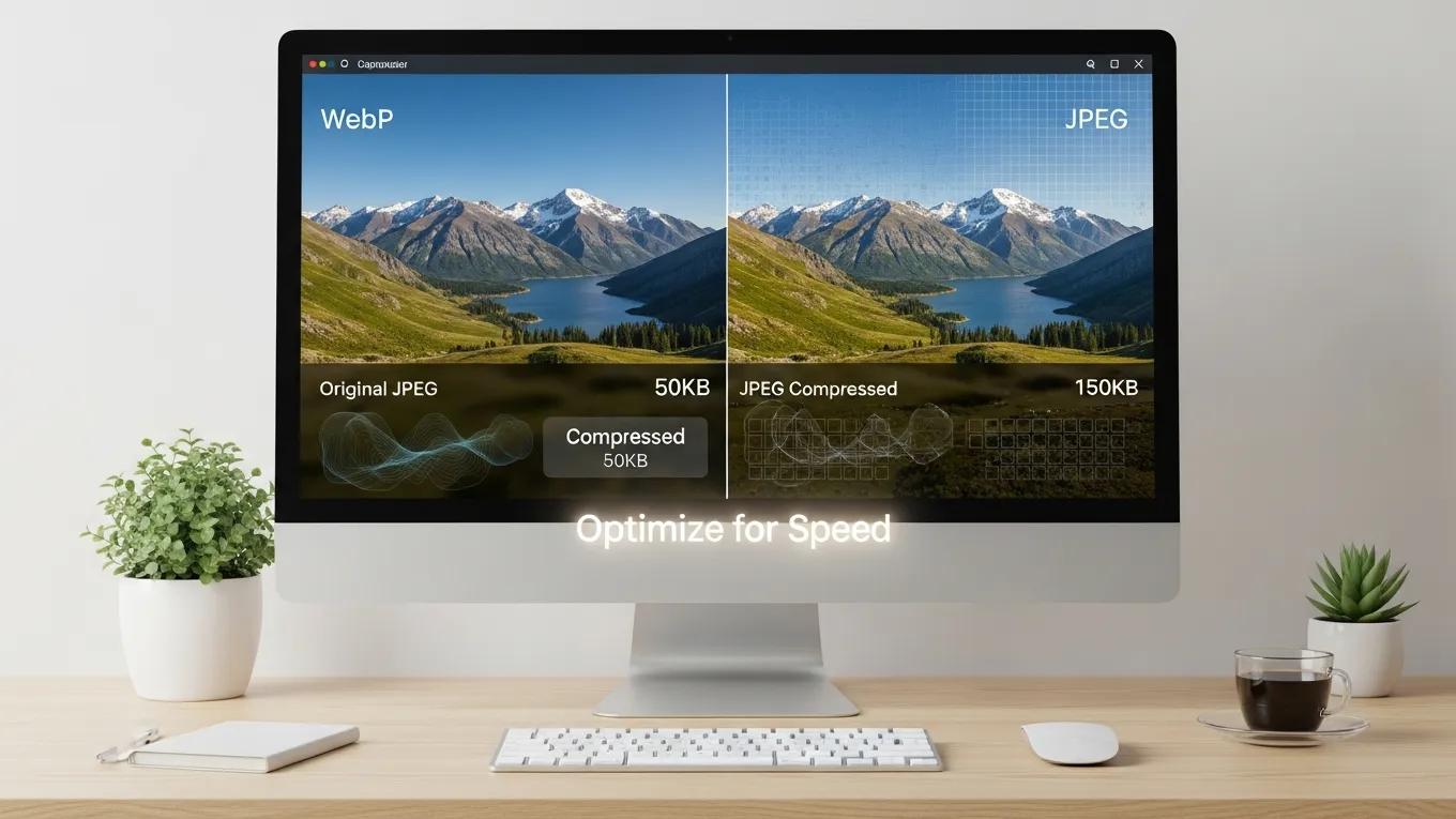 WooCommerce Speed Optimization: 18 Powerful Performance Boosts 1 Visual representation of image formats and compression methods for WooCommerce speed optimization