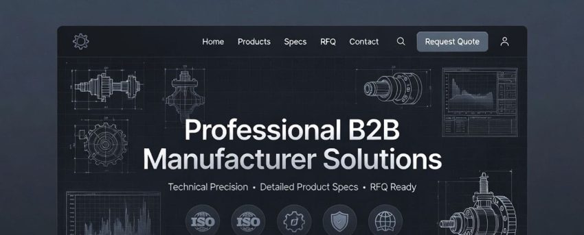 AI website builder from WP Support Lab creating a professional manufacturer website