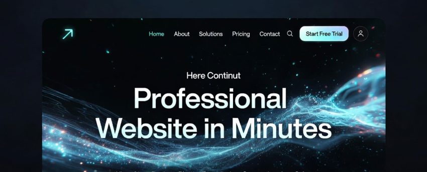 AI website builder from WP Support Lab creating a professional business site