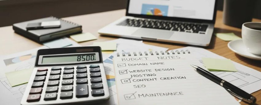 Small business website cost breakdown and pricing comparison chart
