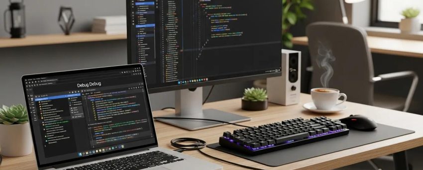 WordPress debug screen showcasing error messages in a modern workspace